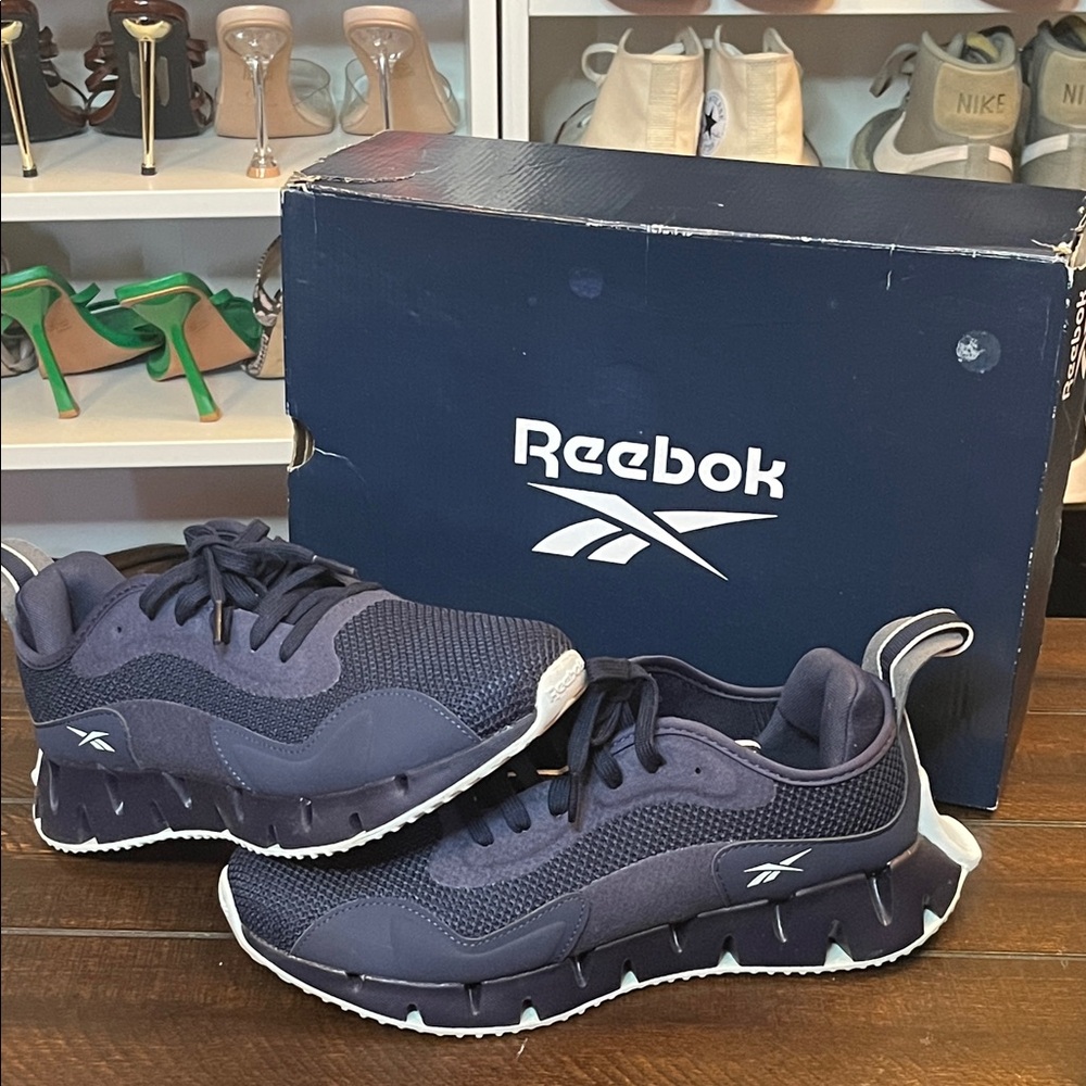 Reebok Navy Blue Zig Dynamica